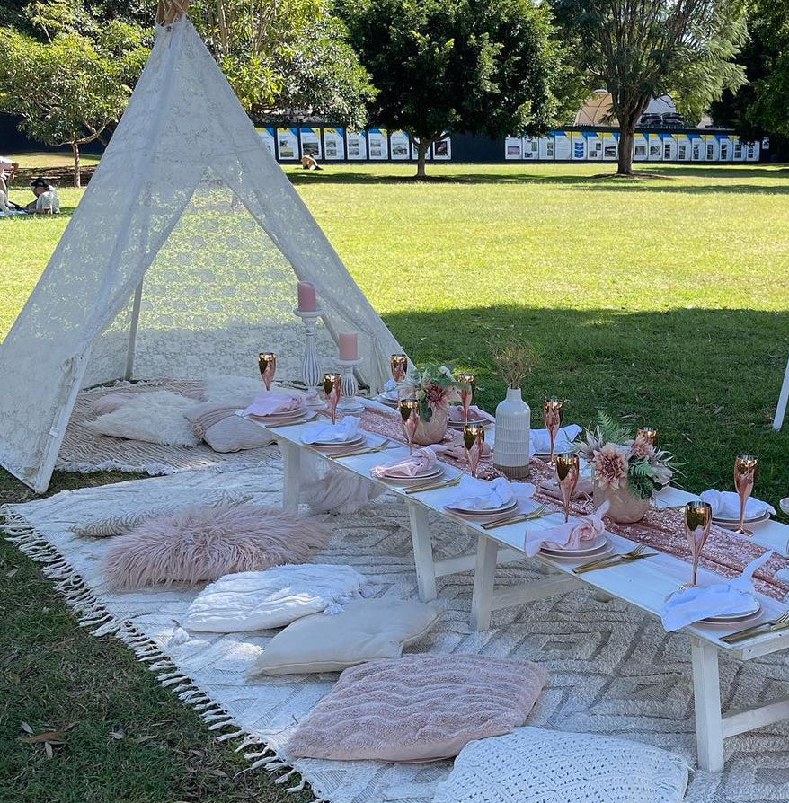 White lace teepee