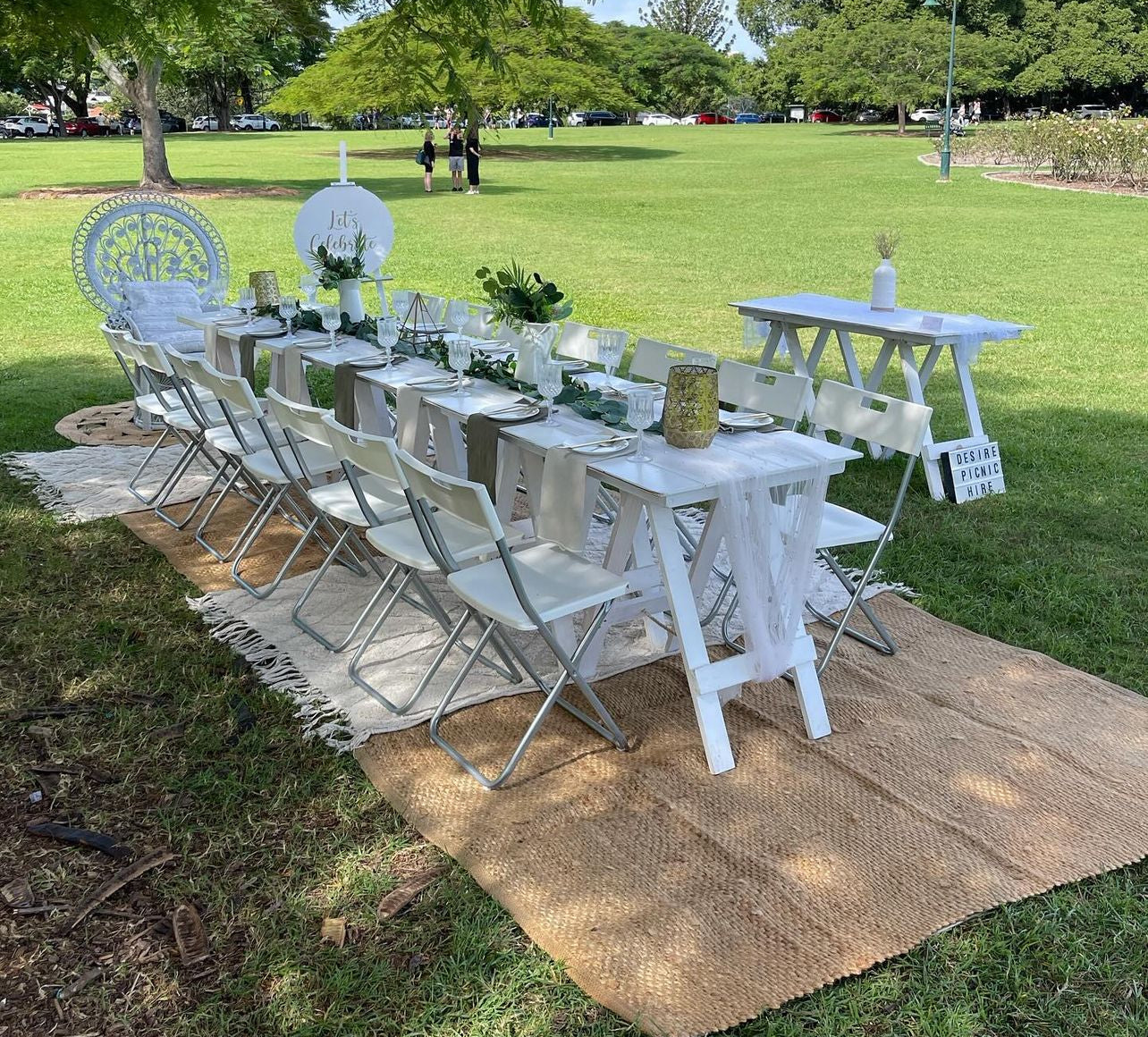 Full setup, medium group picnics 10-20 people