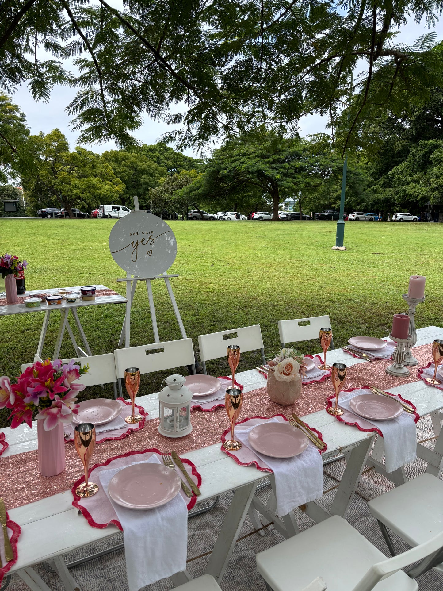 She said yes signage & easel