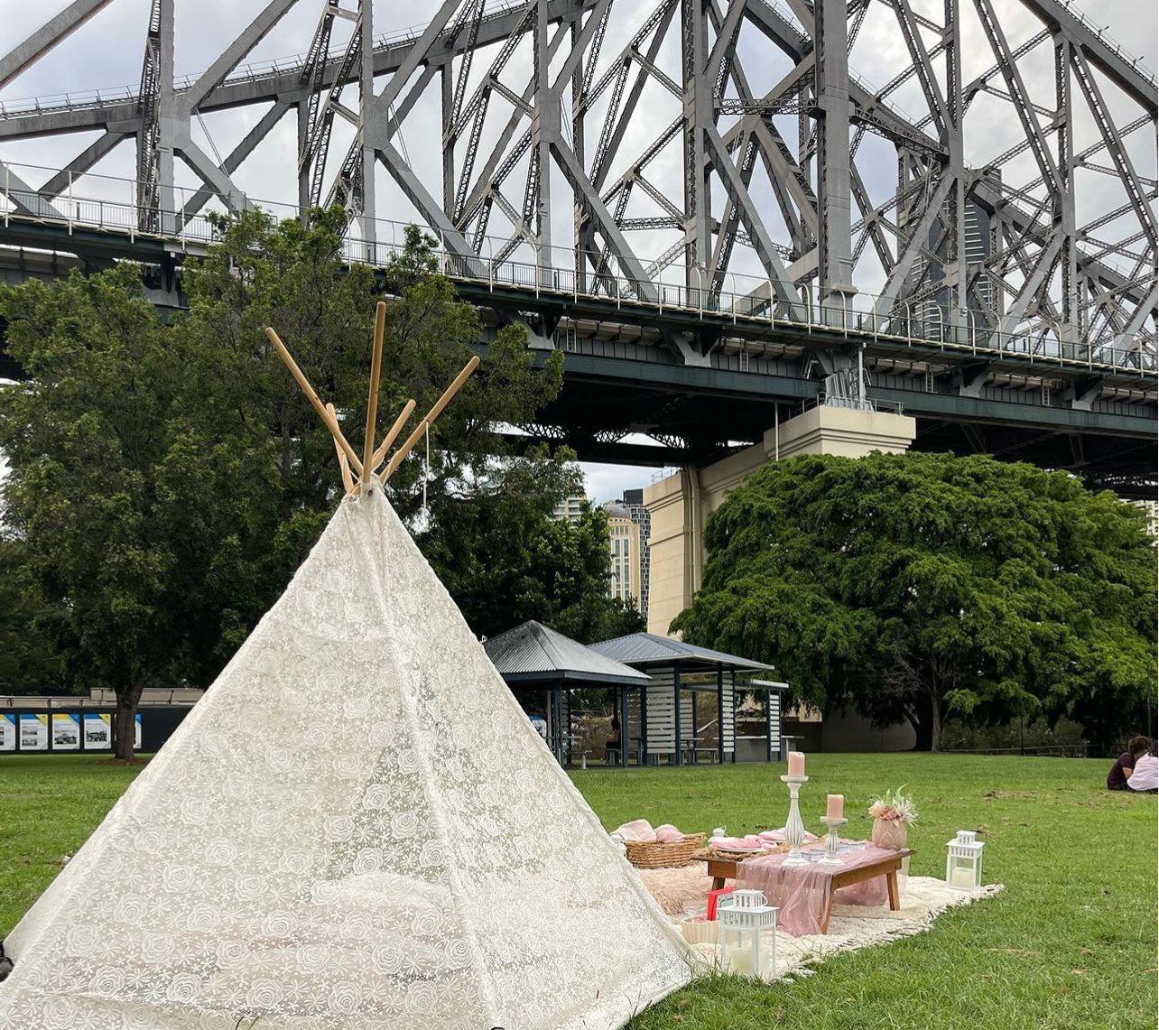 White lace teepee